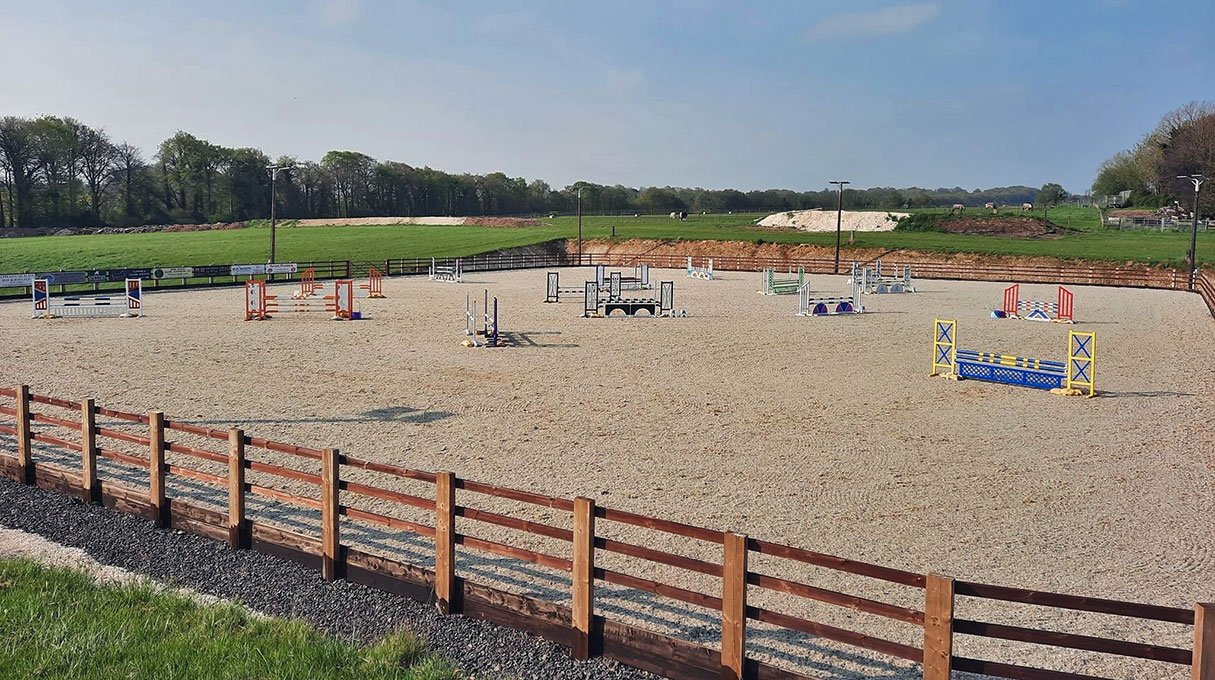Equestrian Arena with LED Floodlights