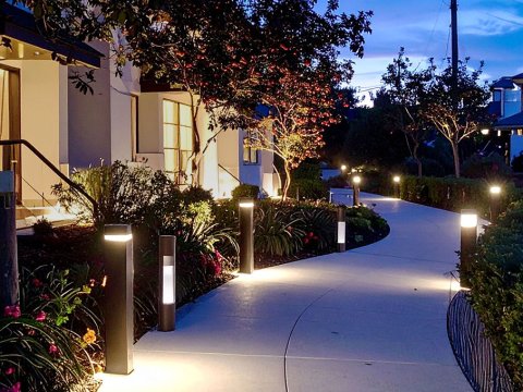 Dark-Sky Friendly Pathway Lighting with LED Bollards